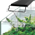 driamor Aquarium Light Riser Adjustable, Clear Acrylic Fish Tank LED Light Stand Aquarium Lamp Holder Bracket Kit 2pcs Transparent Support for Width 2.5-4.4 Inches Light with Extendable Bracket - Aqua Plants Hub