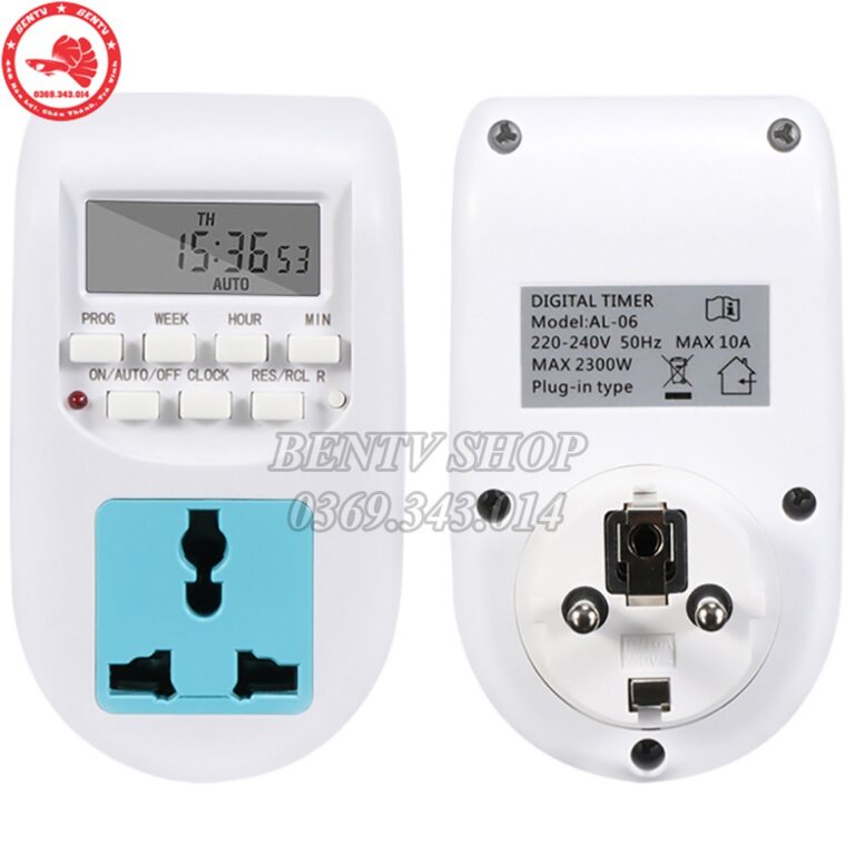 Electronic Timer Socket - Automatically Set On/Off Light Timer - Aquarium equipment, Automatic timer for turning electrical devices on and off - Aquascape & Planted Tank Guide