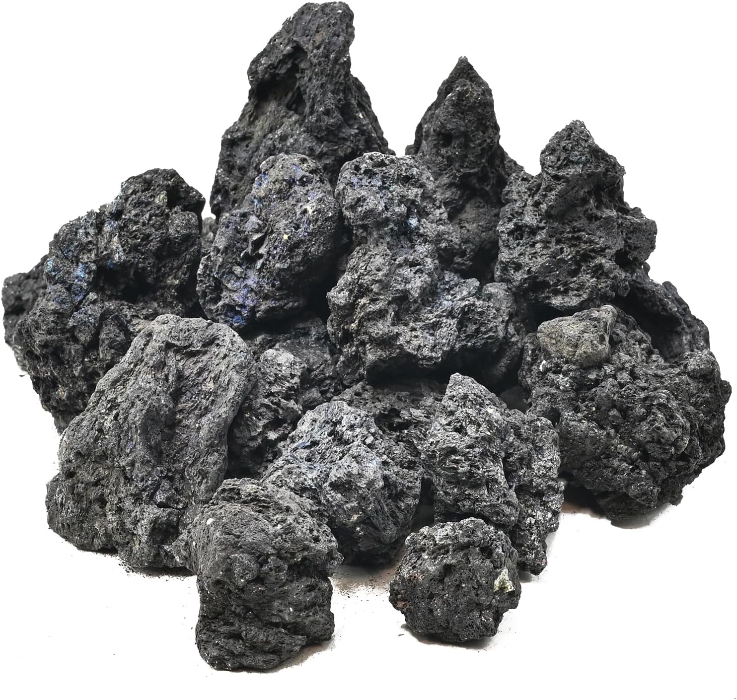 Natural Volcanic Lava Rock 1-2.5 Inches Decorative Stones for Miniature & Fairy Gardens,Aquascaping Aquariums,Fire Pit Use & Succulent Planters-2lb - Aqua Plants Hub