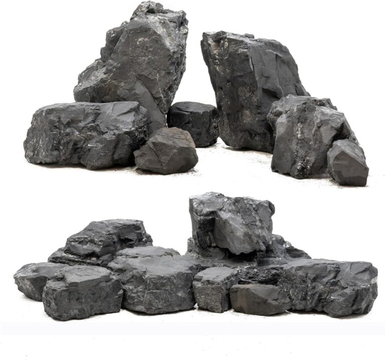 Unocho Aquarium Rocks 10lb Fish Tank Stones Black Rocks for Aquarium Aquascaping Fish Tank Decoration Reptile Basking Platforms Paludarium Bonsai Vivariums(3"-7"-7pcs) - Unocho Aquarium Rocks 10lb Fish Tank Stones Black Rocks for Aquarium Aquascaping Fish Tank Decoration Reptile Basking Platforms Paludarium Bonsai Vivariums(3“-7“-7pcs) - Aqua Plants Hub