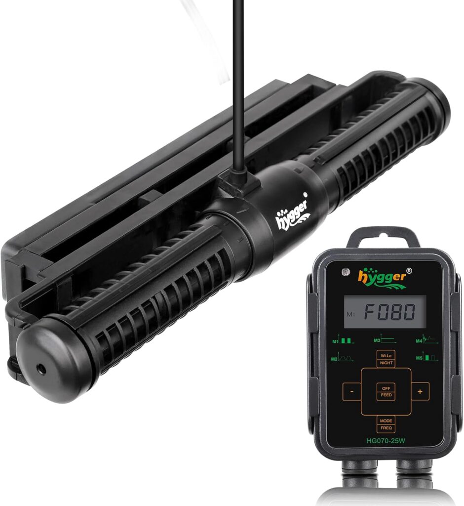 Hygger Aquarium Wave Maker - Adjustable Cross Flow Pump with LED Display Controller, Magnetic DC 24V Powerhead for Freshwater & Marine Reef Aquariums Up to 265 Gallon (25W) - Hygger Aquarium Wave Maker – Adjustable Cross Flow Pump with LED Display Controller, Magnetic DC 24V Powerhead for Freshwater & Marine Reef Aquariums Up to 265 Gallon (25W) - Aqua Plants Hub
