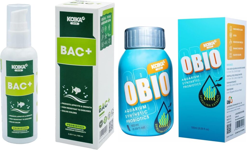 KOIKA OBIO Aquarium Water Treatment & BAC+ Aquarium Probiotics, Improvement of Digestion and Immune Systems, Combination of Many high-Class microorganisms - Aqua Plants Hub