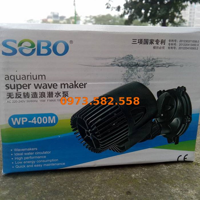 Máy Thổi Luồng Tạo Sóng Cho Bể Cá, Hồ Cá SOBO WP 400M 15W - Máy Thổi Luồng Tạo Sóng 400M 15W - Aquascape & Planted Tank Guide
