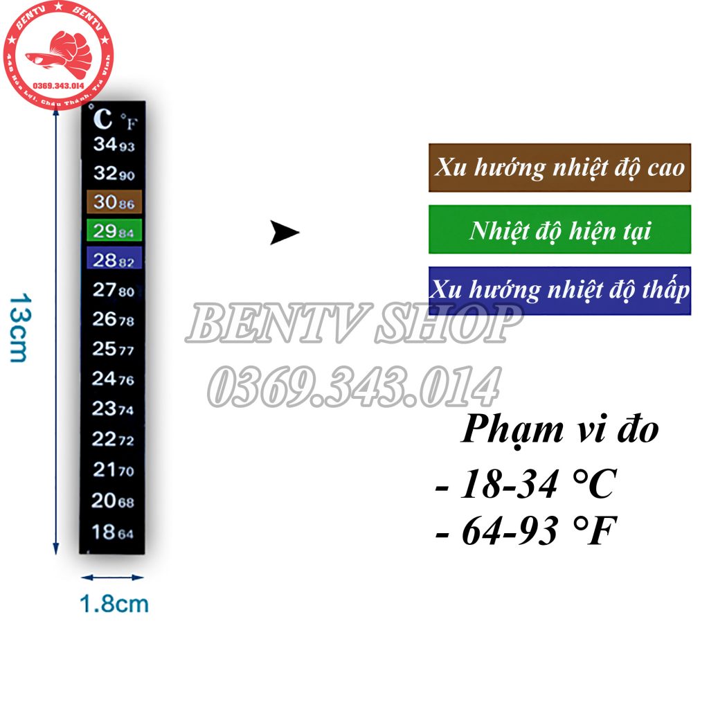 Nhiệt Kế Dán Ngoài Hồ Cá - Hồ Thủy Sinh - Nhiệt Kế Dán Hồ - Aquascape & Planted Tank Guide