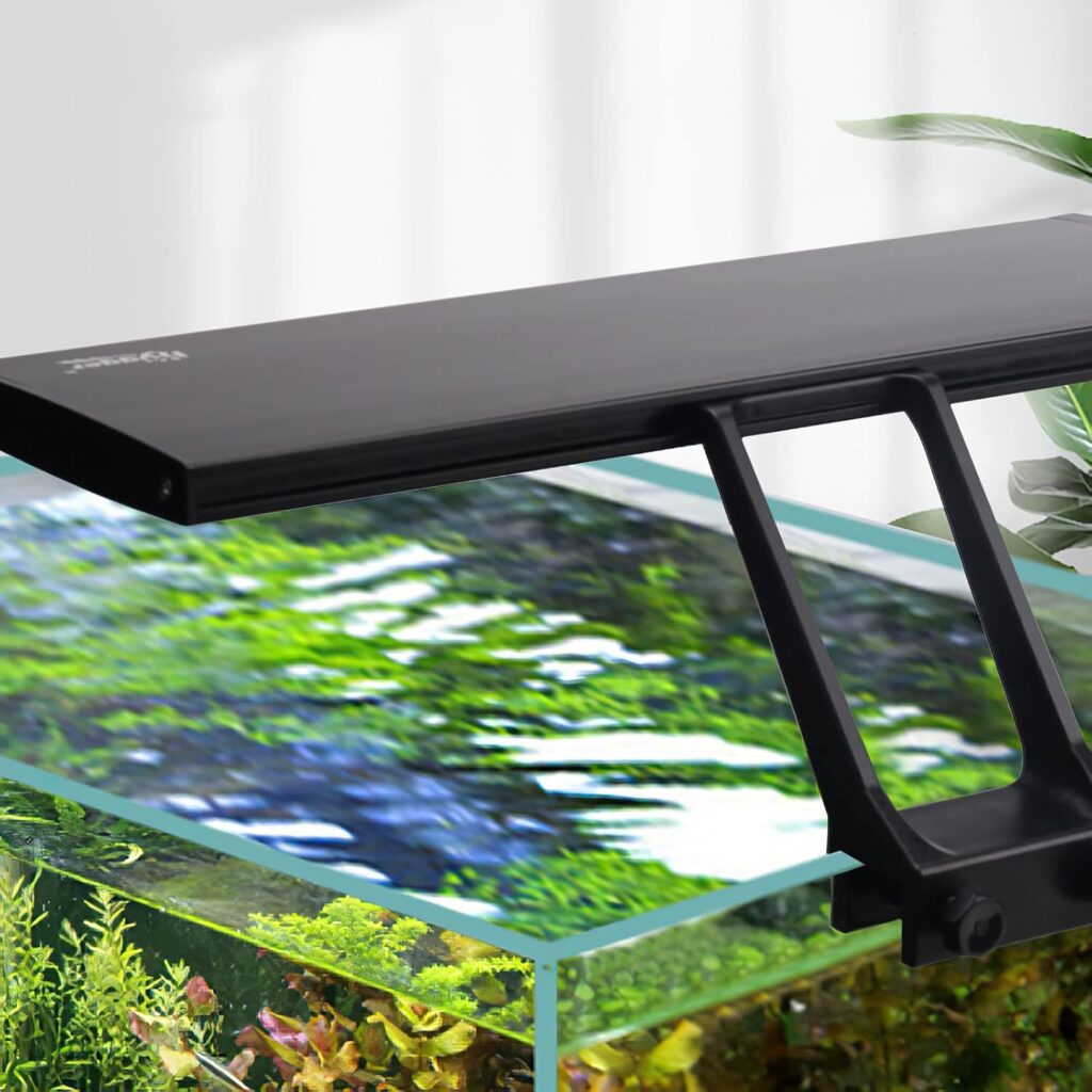 hygger clip-on LED aquarium light with timer modes