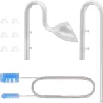 13mm Aquarium Glass Lily Pipe with Inflow, Outflow and Brush & 6 Suction Cups for 1/2" ID (12/16mm) Tubing - 13mm Aquarium Glass Lily Pipe with Inflow, Outflow and Brush & 6 Suction Cups for 1/2″ ID (12/16mm) Tubing - Aqua Plants Hub