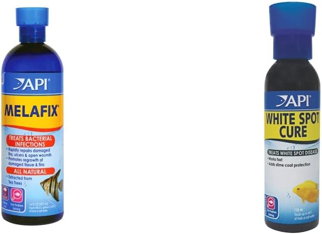 API MELAFIX Bacterial Infection Remedy Liquid Super ICK Cure Medication | Treats Bacterial Infections, Damaged Fins, Ulcers, White Spots - Aqua Plants Hub