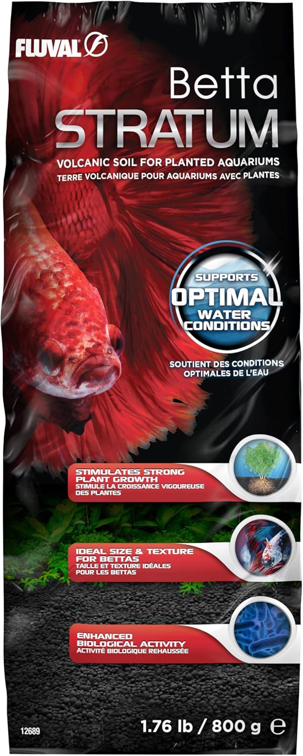 Fluval Betta Stratum Aquarium Substrate, 1.76 lb (0.8 kg) – Plant Growth Substrate for Betta Tanks, Maintains Ideal Water Conditions - Aqua Plants Hub