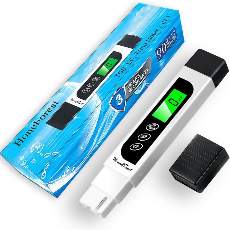 HoneForest TDS Meter, Digital Water Tester - Accurate and Reliable, Measures TDS, EC & Temperature (°F/°C), 0-9990ppm, Water Test Meter for Drinking Water, RO/DI System, Aquariums, etc​​ - HoneForest TDS Meter, Digital Water Tester – Accurate and Reliable, Measures TDS, EC & Temperature (°F/°C), 0-9990ppm, Water Test Meter for Drinking Water, RO/DI System, Aquariums, etc​​ - Aqua Plants Hub