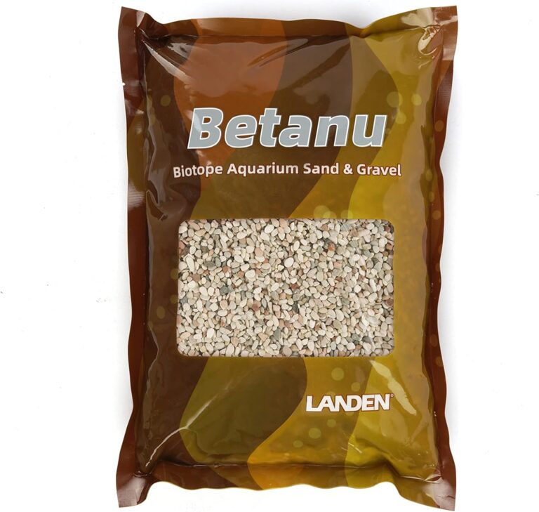 LANDEN Betanu Aquascape Sand for Aquarium Landscape, Natural Cosmetic Gravel, Granite Sand, Fish Tank Decorative Sand, Coarse Sand for Plants, Small Pea Gravel, Light Colored Gravel 3-5mm 2L (7lbs) - Aqua Plants Hub