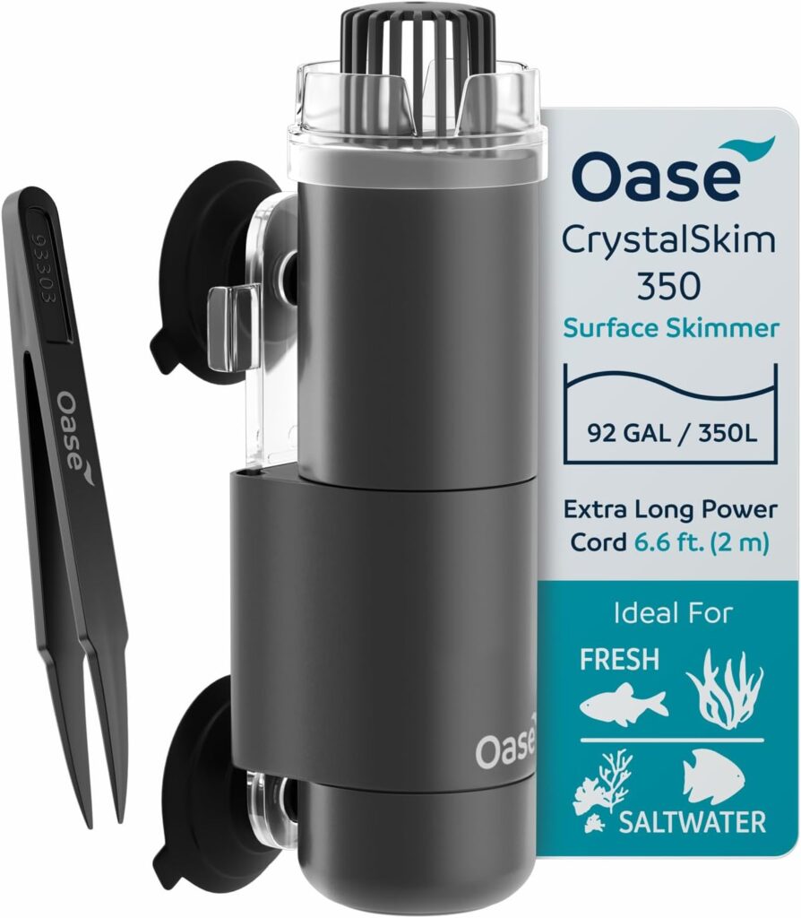 OASE CrystalSkim 350 Surface Skimmer for Freshwater and Marine Aquariums - Aqua Plants Hub