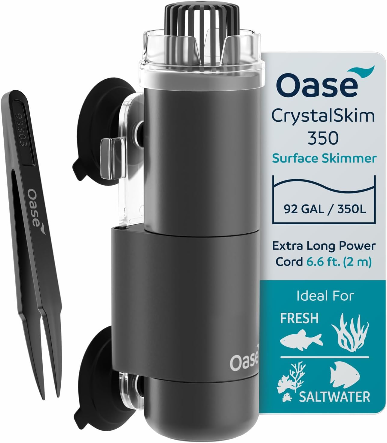 OASE CrystalSkim 350 Surface Skimmer for Freshwater and Marine Aquariums - Aqua Plants Hub