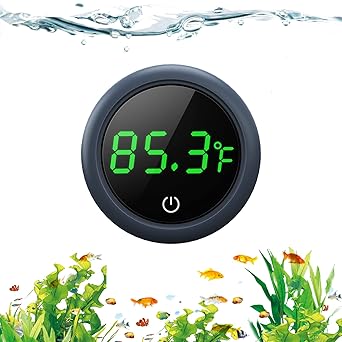 PAIZOO Fish Tank Digital Thermometer Accurate LED Display to ±0.9°F Tank Thermometer Aquarium Temperature Measurement Suitable for Fish, Axolotl, Turtle or Aquatic - Aqua Plants Hub