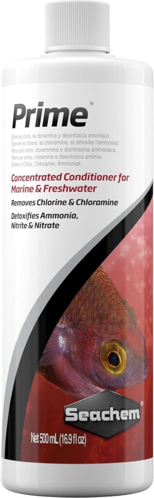 Seachem Prime Fresh and Saltwater Conditioner - Chemical Remover and Detoxifier 500 ml - Seachem Prime Fresh and Saltwater Conditioner – Chemical Remover and Detoxifier 500 ml - Aqua Plants Hub